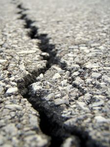 Asphalt crack