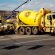 Construction site trucks
