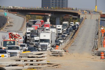 heavy vehicle traffic and road building