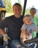kids on heavy building equipment