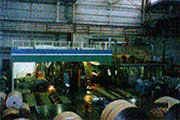 Photograph: distribution and installation of work environment enhancement systems around mills to improve quality and work effectiveness considering our rich construction experience