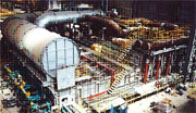 photo: warming furnace installation