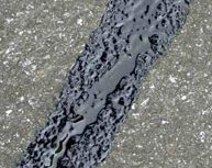 Repaired crack